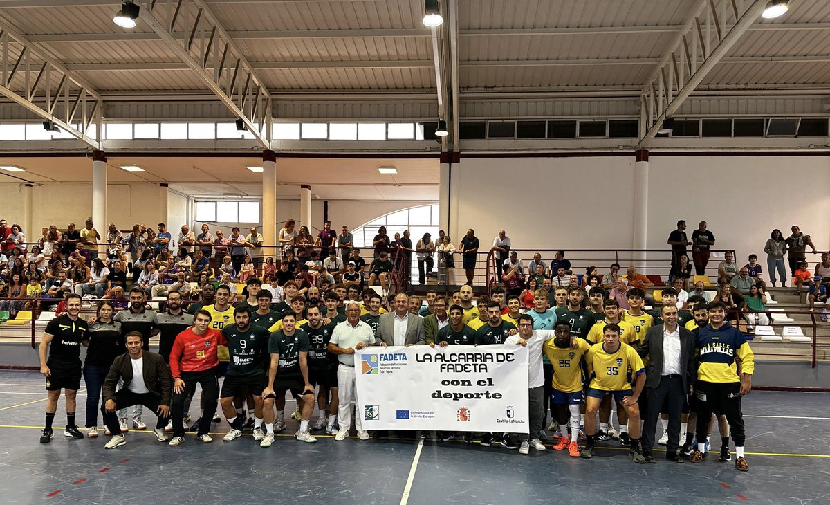 📢 FADETA se enorgullece de patrocinar al Club Balonmano Guadalajara 🏆🤾‍♂️. Este patrocinio es una oportunidad increíble para seguir promoviendo y apoyando el deporte en nuestros pueblos, al tiempo que damos a conocer la riqueza y el encanto de nuestro territorio.
Vamos equipo! 💪