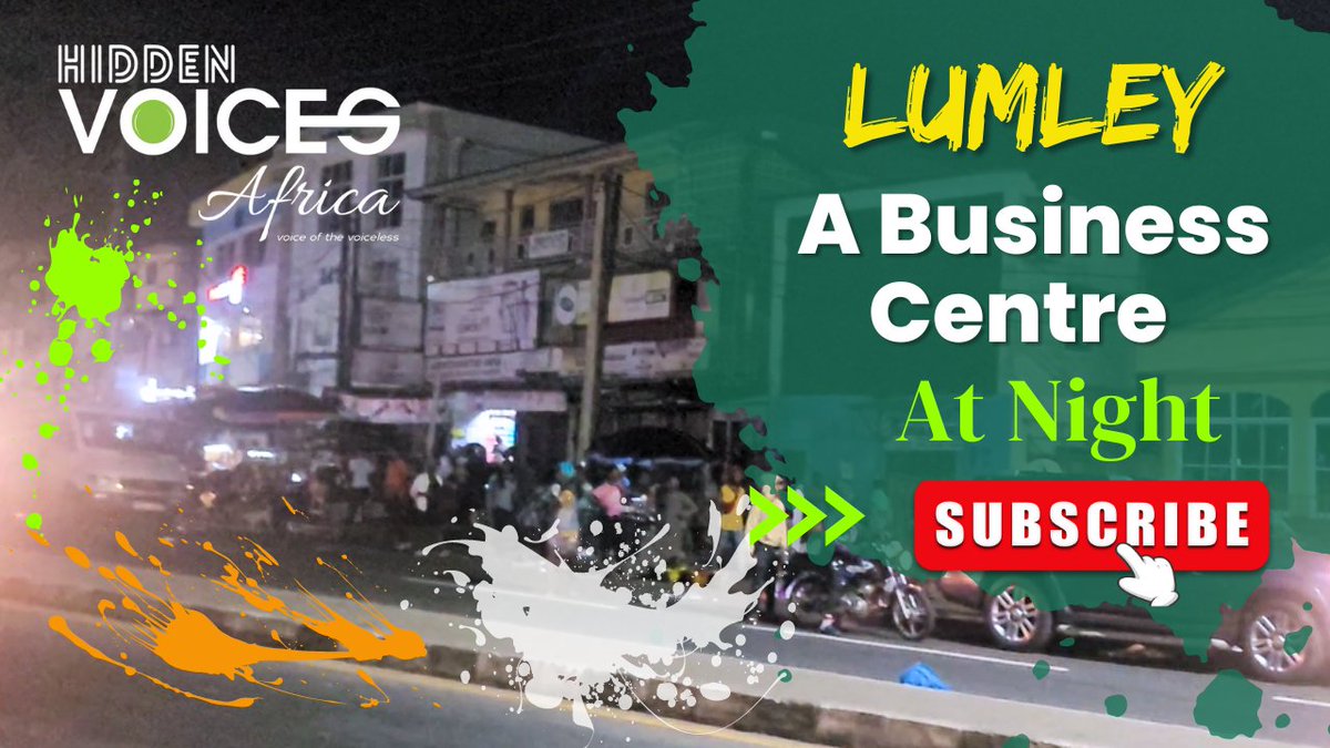 Welcome to Lumley, the vibrant and bustling business district of Freetown, Sierra Leone, where the night breathes life into the economy.  

Click on this link to watch, like, comment and share👇🏼
    youtu.be/IVY3iub50ac