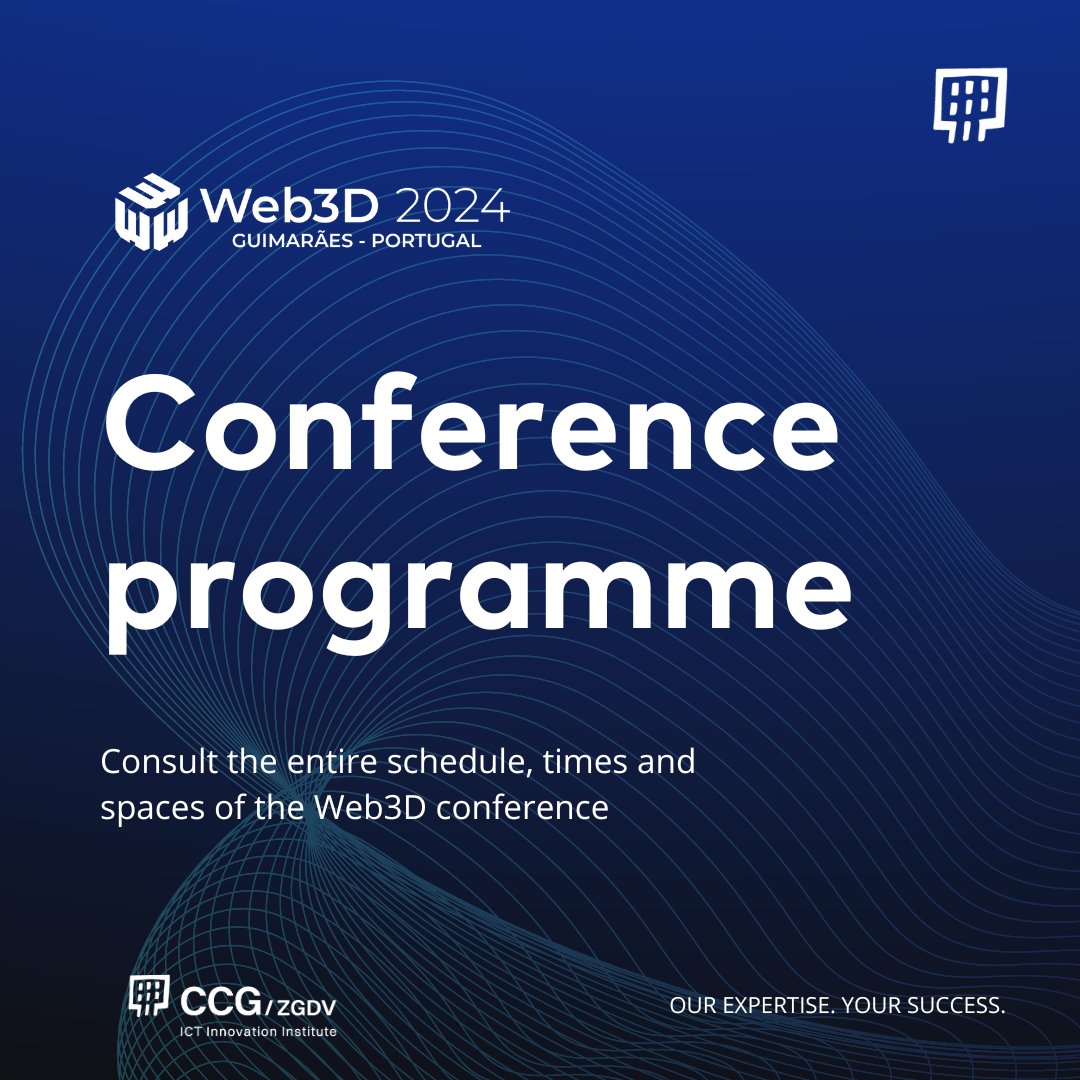 CCG_ZGDV's tweet image. You can consult the entire Web3D program on the event&apos;s official website. All keynote speakers, workshops and much more.

Click here to stay up to date with everything: web3d.siggraph.org/2024-program/