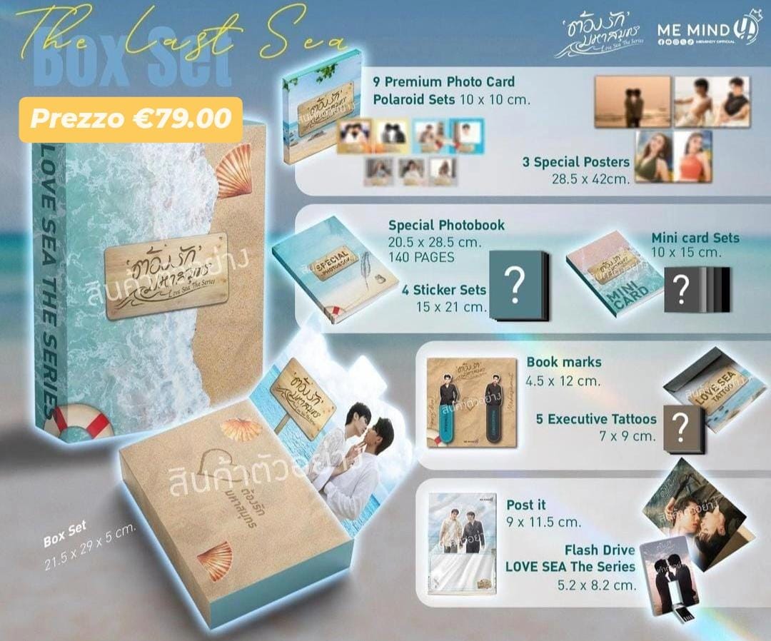 letsgothai_'s tweet photo. Love Sea The Series | BOXSET [ITA PREORDER]

💰boxset €79.00
⚠️IVA thai e commissioni comprese, spedizioni escluse
📆15 settembre
💳paypal, postepay o hype
📦da aggiungere s.s. TH-IT e IT-IT
🧸https://t.co/XfmzVedCHC https://t.co/gAwCSRZ1H4