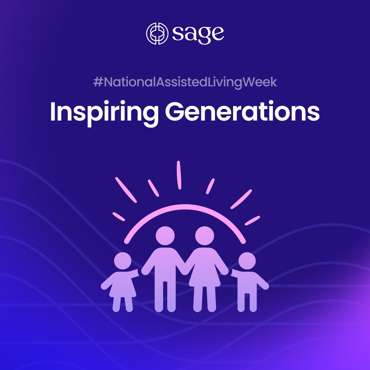 If you couldn’t guess, #NationalAssistedLivingWeek is a BIG DEAL over here at Sage. And this year’s theme, “Inspiring Generations,” speaks to what we’re all about. 
Let's celebrate all the residents, caregivers, leaders, and operators this week ( and every week)!