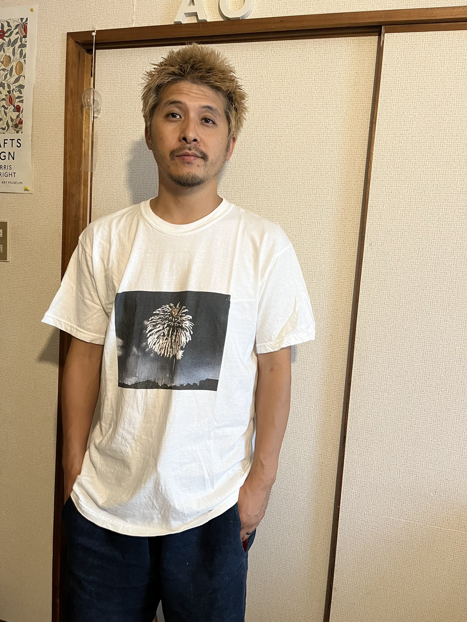 坂口恭平さんのレモンの絵がプリントされた半袖Tシャツ　Mサイズ　即購入OK 坂口恭平さんのレモンの絵がプリントされた半袖Tシャツ 即購入