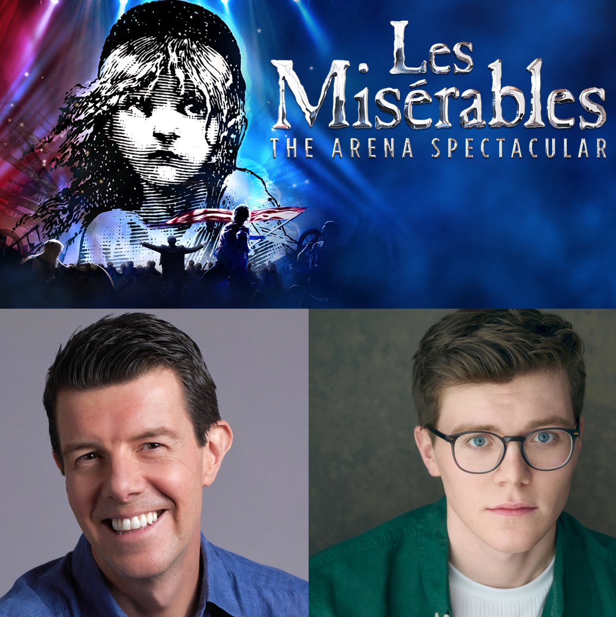 BelfieldWard's tweet photo. The time is now, the day is here! #LesMizArena @lesmisofficial has its first performance tonight! Best wishes to #GavinLee (Thénardier) and #HarryGrantSmith (Feuilly). The production plays at @SSEBelfastArena until 28th September before heading off around the globe! https://t.co/CjgVE5LPZX