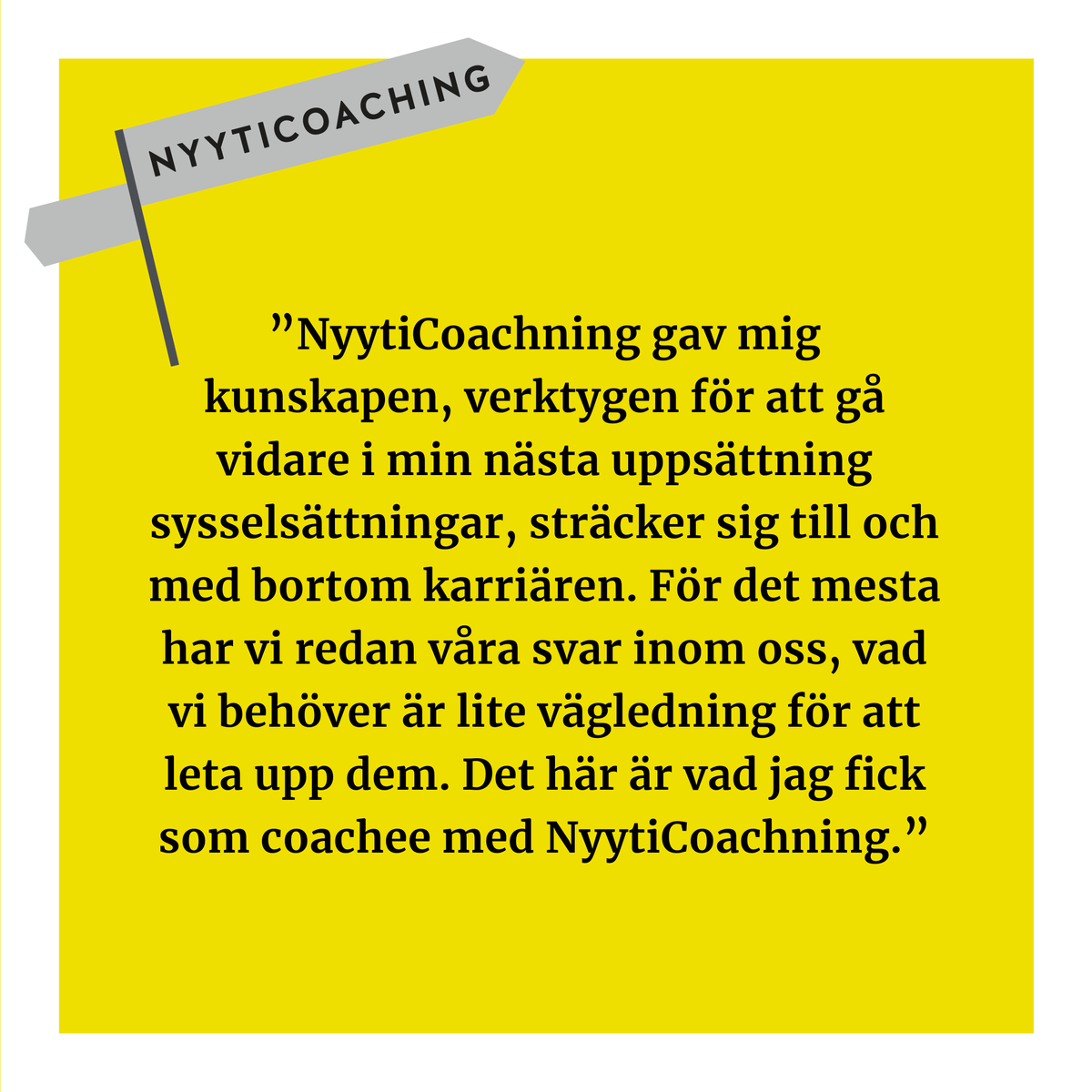 Närmar du dig slutet av dina studier? Behöver du hjälp med att identifiera din väg framåt i arbetslivet och karriären? Ansökan till höstens NyytiCoaching-program är öppen!

Mer information: nyyti.fi/sv/for-studera…