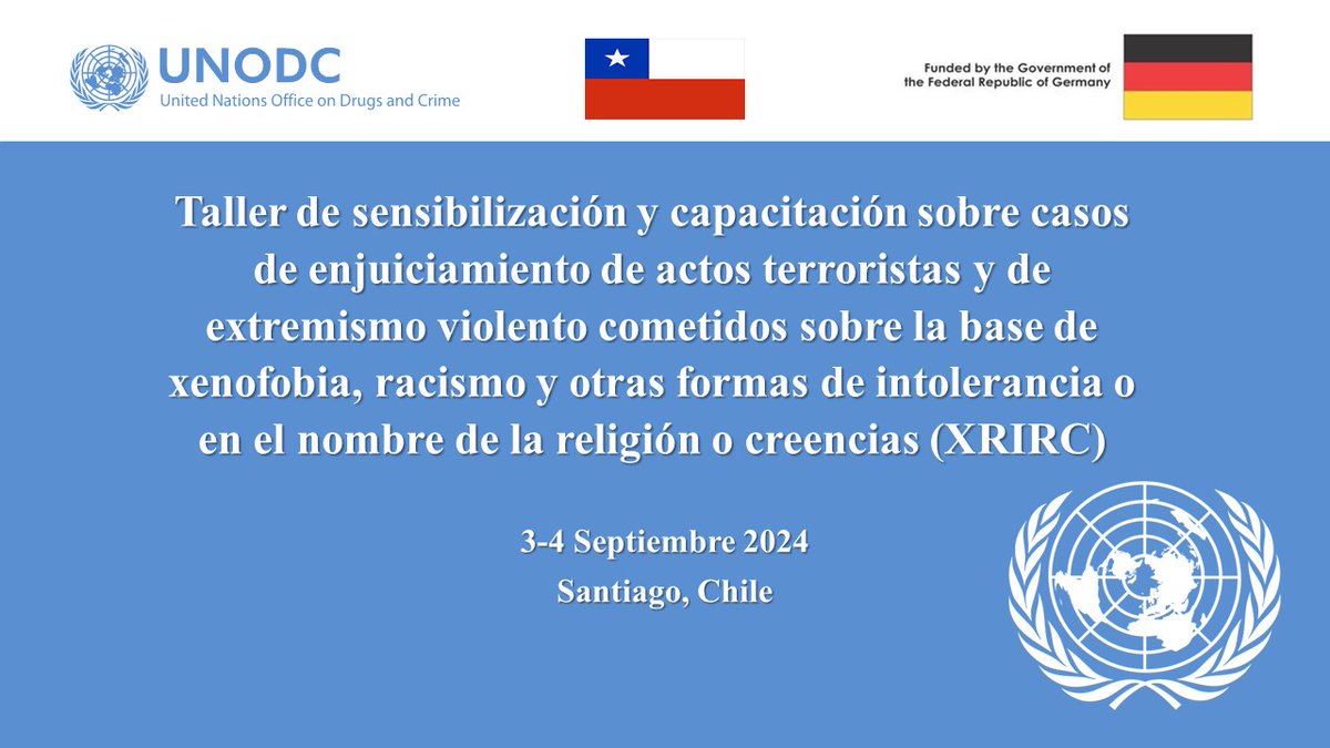 We continue to raise awareness on the #XRIRB threat in Latin America with an event in 🇨🇱

The workshop increased the capacity &amp; understanding of public officials to address terrorist attacks and violent extremism based on XRIRB by strengthening international cooperation.

🙏🇩🇪