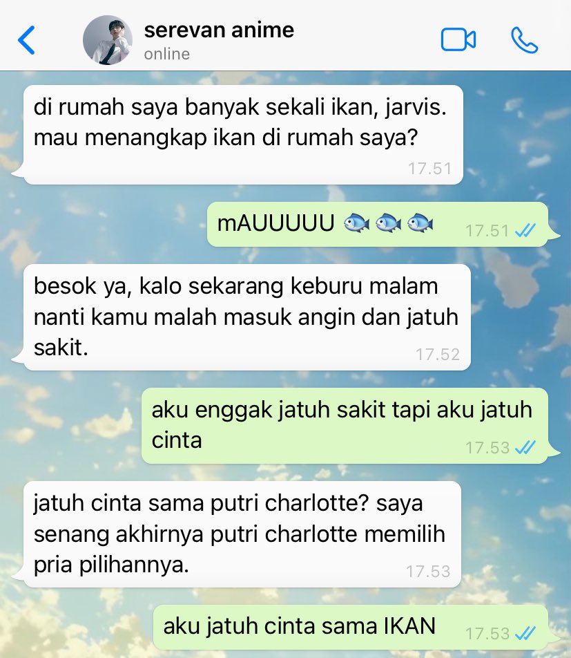 enhipain's tweet photo. 126. jatuh cinta sama ikan https://t.co/T8btGqstO9