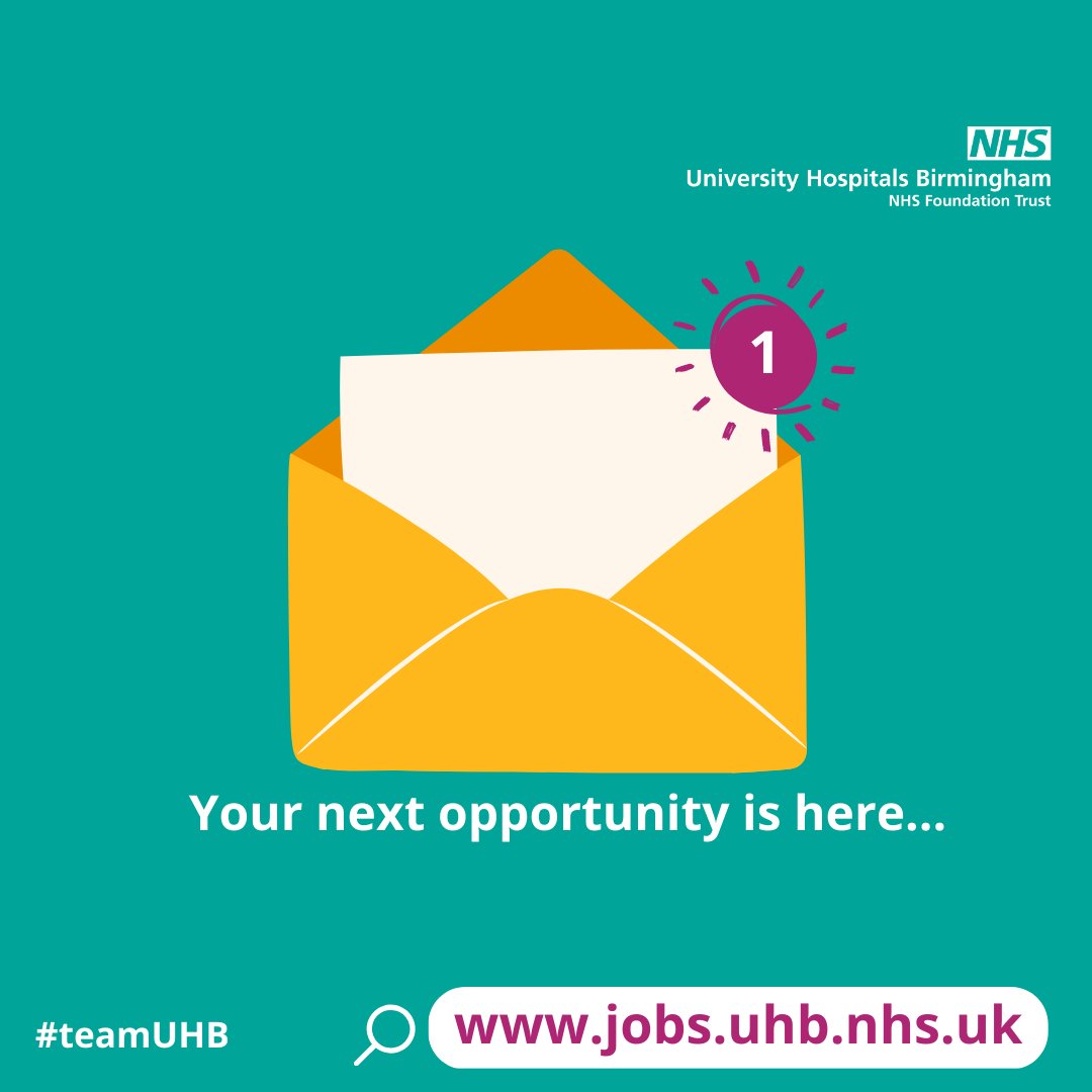 📰 Weekly vacancy bulletin

Looking for a career in the NHS? We have entry level roles available in a number of areas, from admin and clerical to midwifery and, as part of #teamUHB, you'll be supported and encouraged to grow your career here.

🔍  orlo.uk/s4PRM