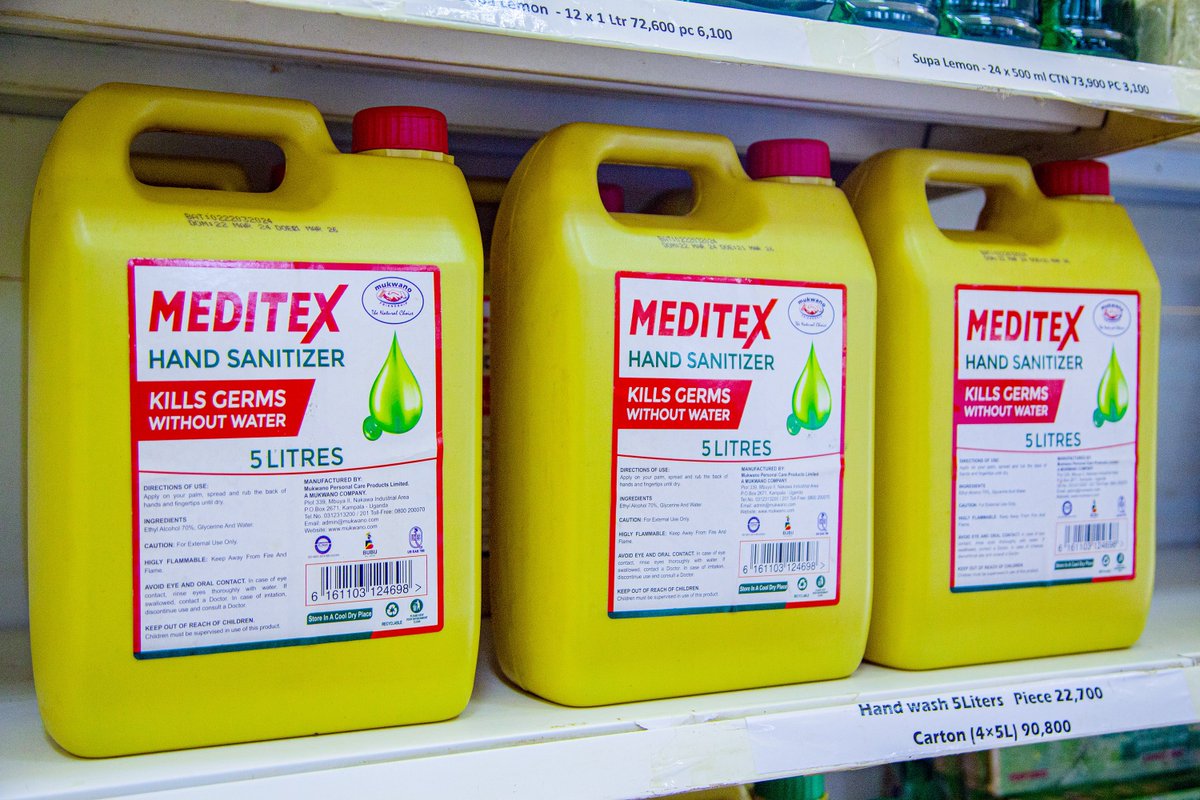 mukwano_ind's tweet photo. Germ Free hands, Healthy you!
Choose our Meditex Hand Sanitizer for effective hygiene.

Visit the Mukwano factory outlet to purchase in bulk | Call our outlet service line: +256393241822.
Learn more: https://t.co/O3vjUuTwJG 

#MukwanoIndustries #meditex #handsanitizer #hygiene https://t.co/jKAwY03G0u