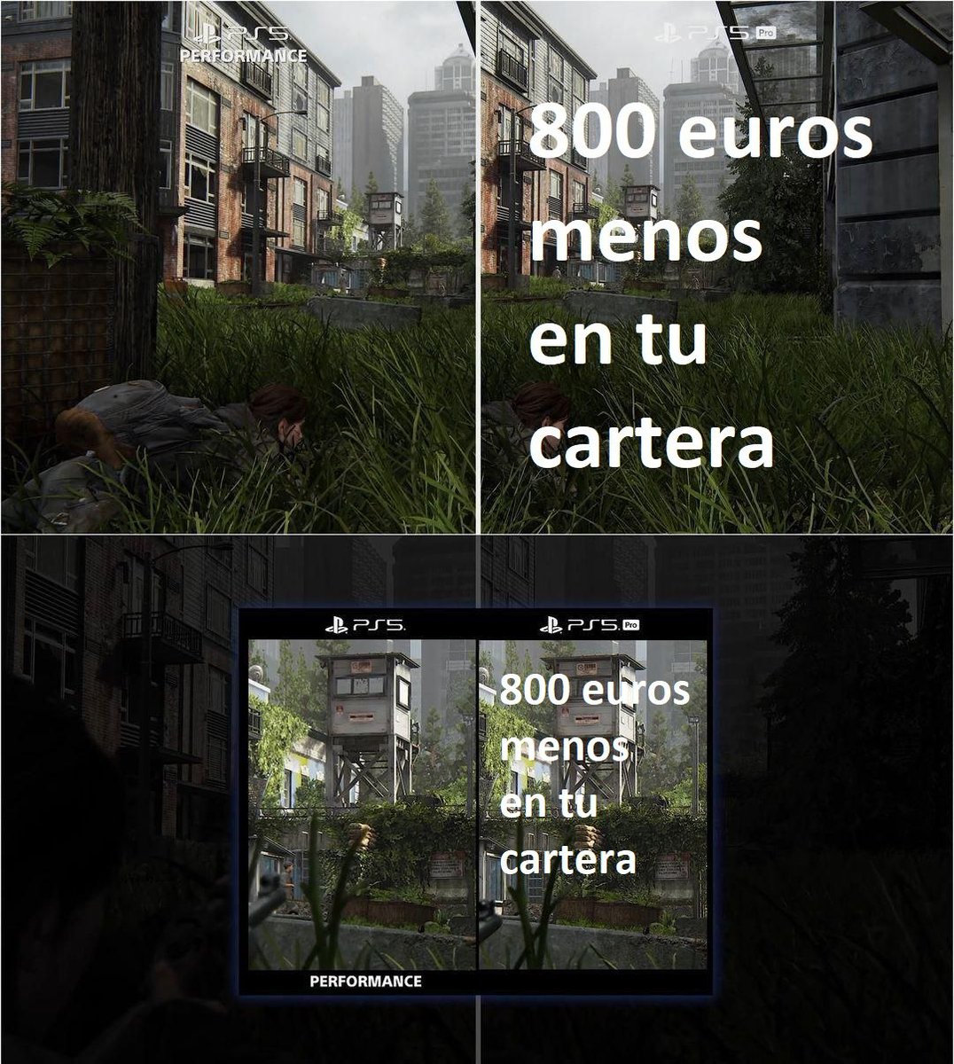 tabernamoguri's tweet photo. Representacion grafica de las diferencias de PS5 y PS5 Pro, me ha matado esta imagen #PS5Pro https://t.co/VzG6HpCqcG