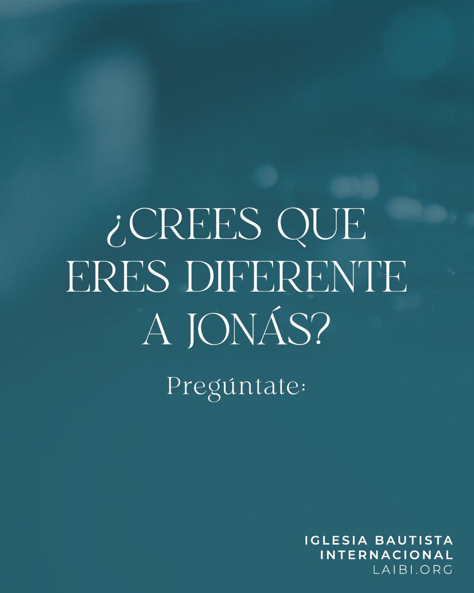 LaIBI's tweet photo. Tomado del sermón “Jonás: De la boca para afuera” predicado por el pastor Reynaldo Logroño basado en el libro de Jonás. Haz clic aquí para ver el sermón completo: https://t.co/15Ymnml2XR https://t.co/5uuhUOJ8IJ
