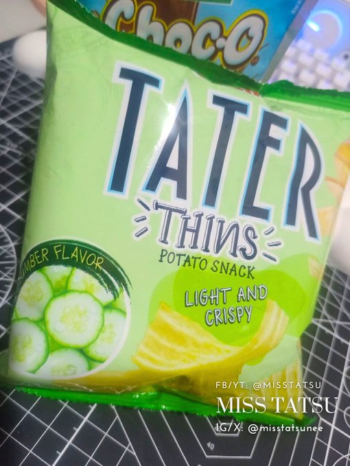 Oishi Tater Thins Cucumber! New favorite! 🍝 #oishi #taterthins #pinoyfood #breakfast #lunch #dinner #almusal<a href="/tag/oishi"class="tags">#oishi</a><a href="/tag/lunch"class="tags"><span>#lunch</span></a><a href="/tag/dinner"class="tags"><span>#dinner</span></a><a href="/tag/chips"class="tags"><span>#chips</span></a><a href="/tag/breakfast"class="tags"><span>#breakfast</span></a><a href="/tag/philippines"class="tags"><span>#philippines</span></a>