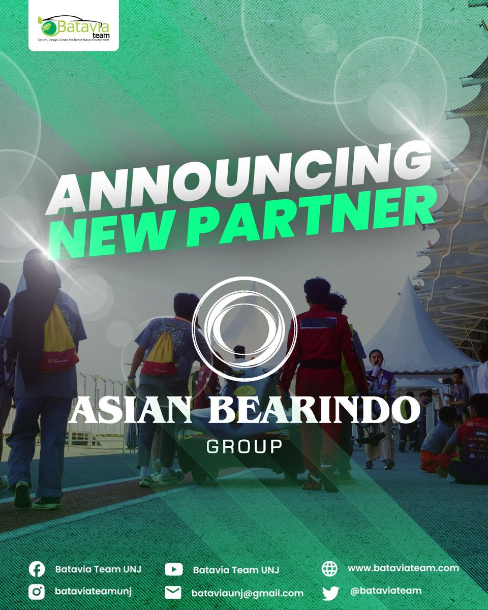 bataviateam's tweet photo. We are proud to announce Asian Bearindo Group as our research partner.  

With their support, we’re elevating our supermileage vehicles to new heights, aiming for unparalleled efficiency and performance in the upcoming competition.

#VacuumCleaner #BataviaTeamUNJ #UNJ https://t.co/Fa9JKZG9yV