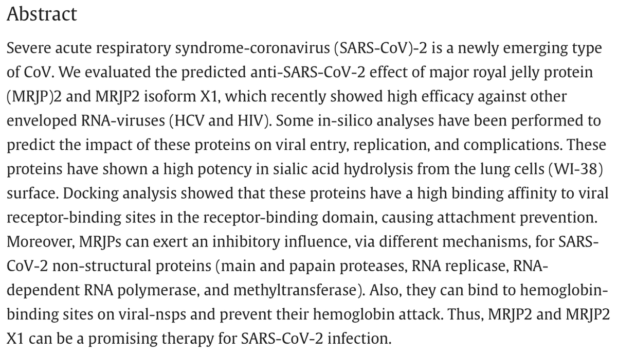 aestheticprimal's tweet photo. ATTENTION to  everyone that got vaxxed:

the MRJP (Major Royal Jelly protein) that's found in Royal Jelly prevents Covid-19 spike protein from binding, thus preventing further damage from occuring. https://t.co/I6He3BkNB4