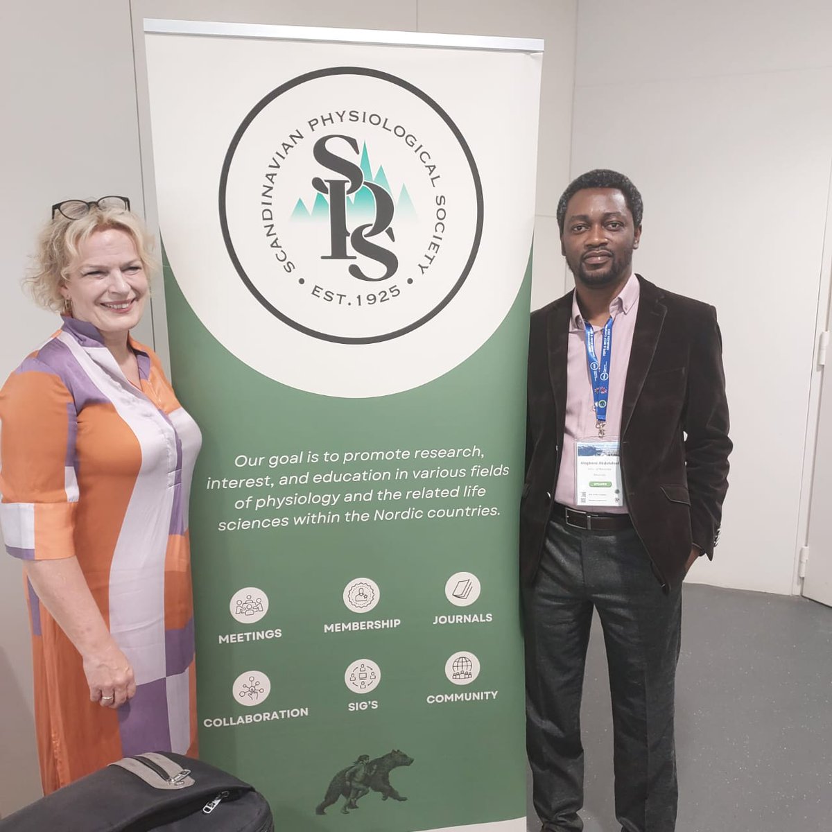 East African Society of Physiological Sciences (@easps_official) on Twitter photo EASPS+ SPS Presidents
__
EASPS President Alagbonsi Abdullateef with the President of the <a href="/scandPhys/">Scandinavian Physiological Society</a>, Prof. Helle Prætorius Øhrwald.
They both met and discussed collaboration during the FEPS - SECF conference in Granada, Spain. EASPS+ SPS Presidents
__
EASPS President Alagbonsi Abdullateef with the President of the <a href="/scandPhys/">Scandinavian Physiological Society</a>, Prof. Helle Prætorius Øhrwald.
They both met and discussed collaboration during the FEPS - SECF conference in Granada, Spain.