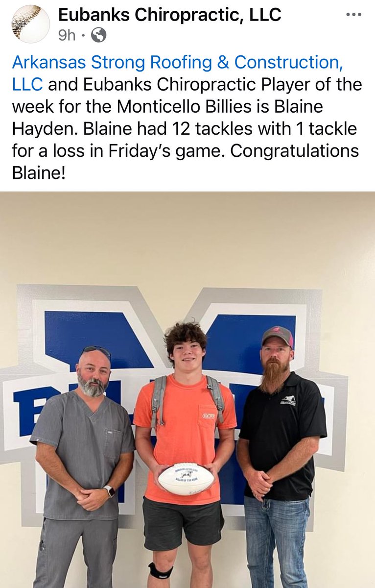 Monticello Billies Football tweet media