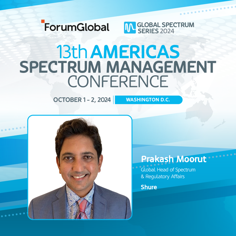 Global_Spectrum's tweet photo. Have you registered for next month's 13th #AmericasSpectrum? Sign up today to hear from an exciting array of industry leaders, such as:

∙ Jeff Marks (@ericsson)
∙ Josh Baggett (@HPE)
∙ Prakash Moorut (@Shure)
∙ Aspasia Paroutsas (@Qualcomm)

More info and registration here👇