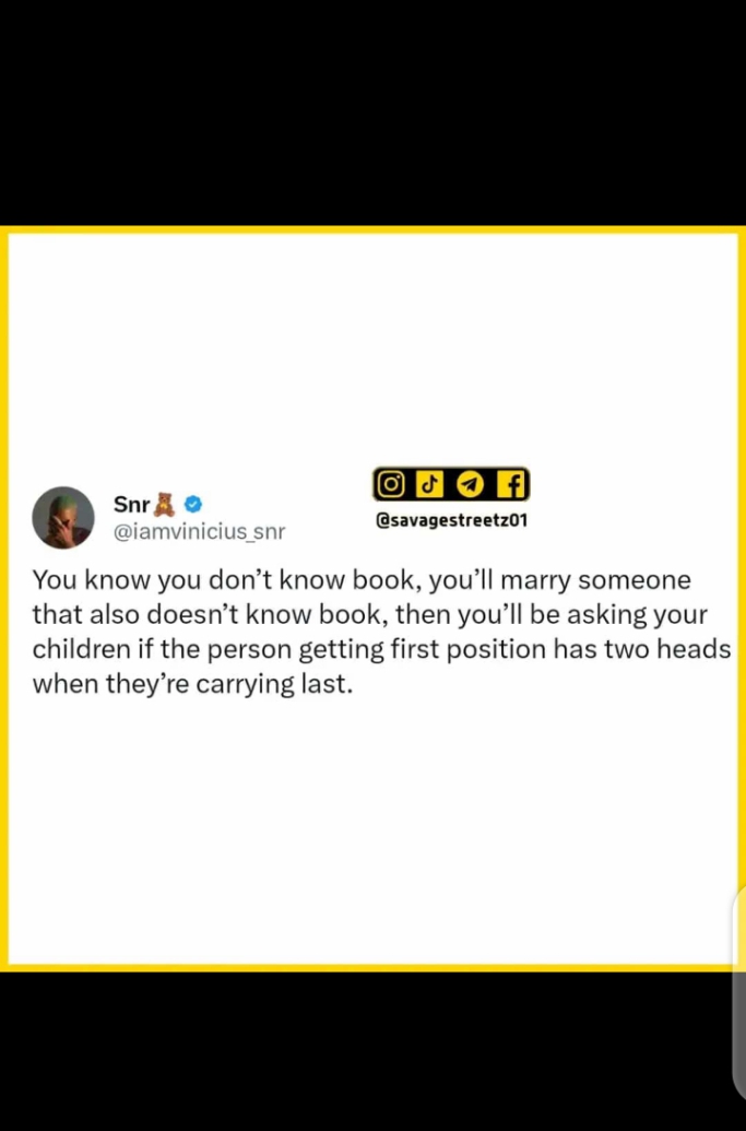 chunblessingl's tweet photo. This is no meme. 
Foster a society that values knowledge, critical thinking, and intellectual curiosity, where citizens are empowered to reach their full potential and contribute to a culture of enlightenment and progress. https://t.co/oPQiZSS4Vo