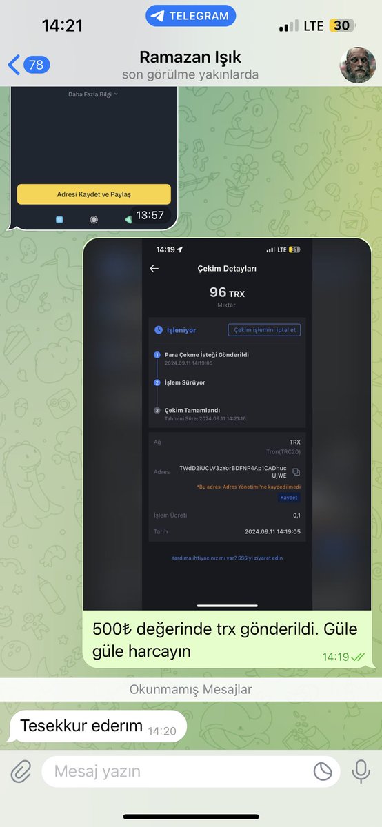 Günlük 1000₺ çekiliş yapıyorum! 10 gün de 10.000₺! 

Yeni kanal açılışına özel , linke tıklayıp gel! Çekilişe katıl! Kazanana anında ödeme! Ödeme Kanıtları Resimde! 

t.me/tugaykripto

#btc #bitcoin #airdrop