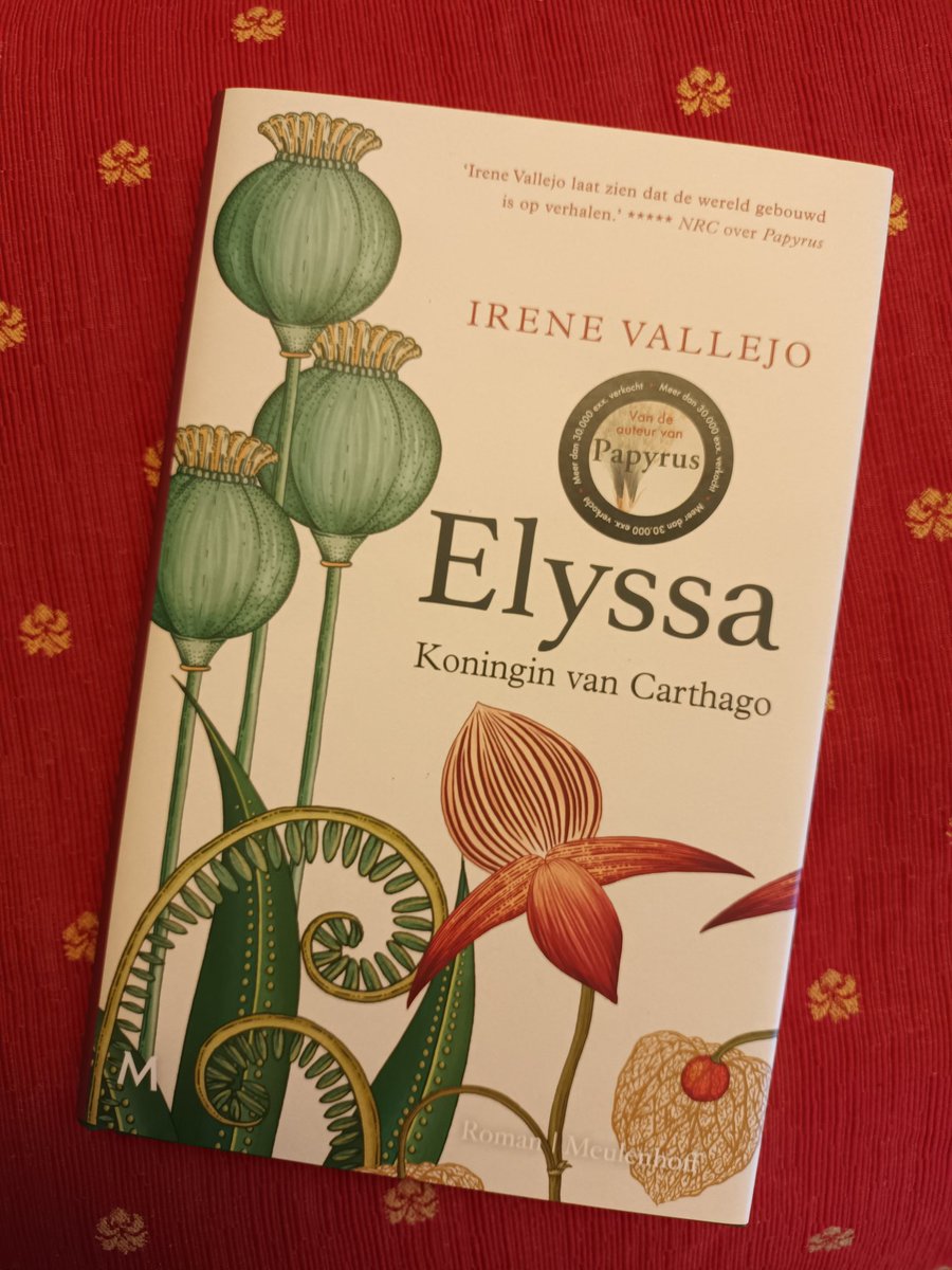 Vandaag verschijnt het nieuwe boek van Irene Vallejo (<a href="/irenevalmore/">Irene Vallejo</a>) in de vertaling van Adri Boon. 'Elyssa' is een hervertelling van het liefdesverhaal van koningin Dido en de bootvluchteling Aeneas.