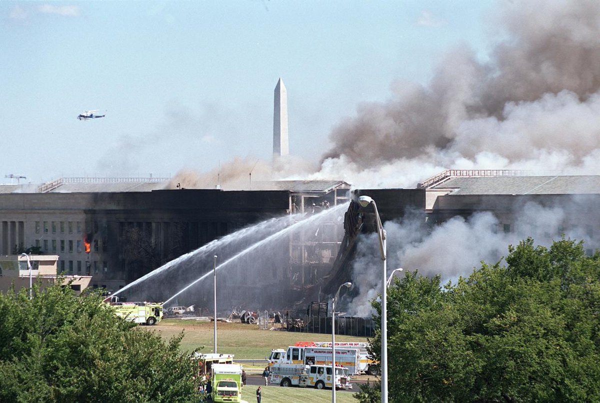 Rescue operations at the Pentagon.