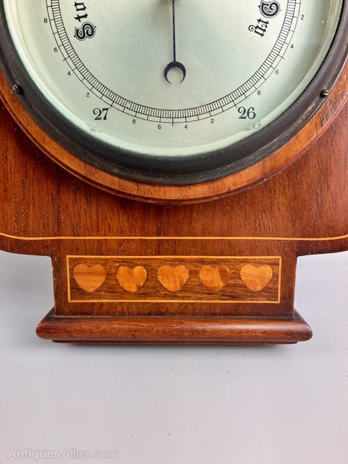 Selling on Antiques Atlas we have 
249 Antique Barometers and Barographs antiques-atlas.com/antiques/Barom…
Including this
Art Nouveau Barometer Inlaid Hearts
From Levels Antiques <a href="/LevelsAntiques/">Levels Antiques</a> 
Id Code as289a1363
#antiquebarometer #scientificantiques 
#antiquebarograph