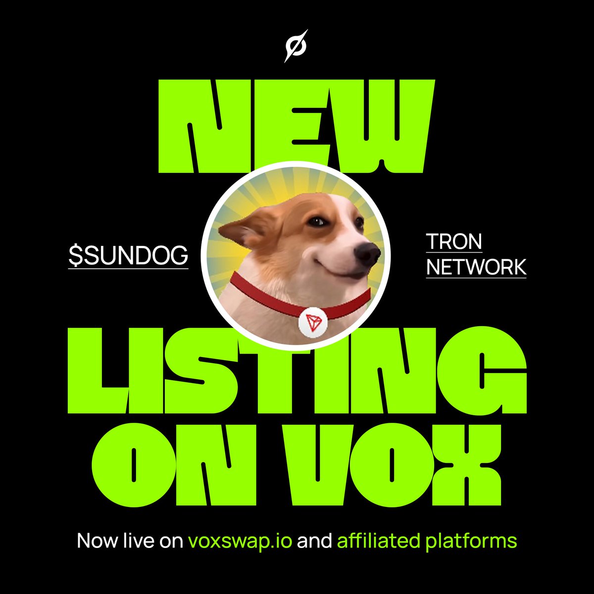 vox_swap's tweet photo. Swap @SUNDOG_TRX on VoxSwap, fresh from the @sunpumpmeme Fair! 🌞🐶

Start swapping now: https://t.co/0I2xmDP6Hr 🔄

#Memecoin #SUNDOG #TRX #CryptoSwap https://t.co/jYEjdjYfXv