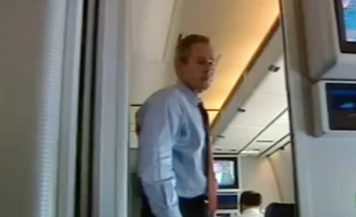 President George W. Bush departs Offutt Air Force Base on borad of Air Force One, bound for Washington, D.C.