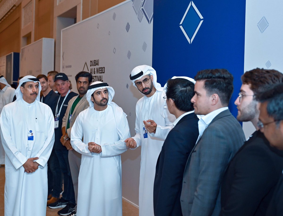 HamdanMohammed's tweet image. A warm welcome to all guests of the inaugural Dubai AI and Web3 Festival, starting today in the city of the future, Dubai. We are honored to host 6,000 participants, 500 investors, and representatives from over 100 countries. As the world evolves rapidly, it is important that we…