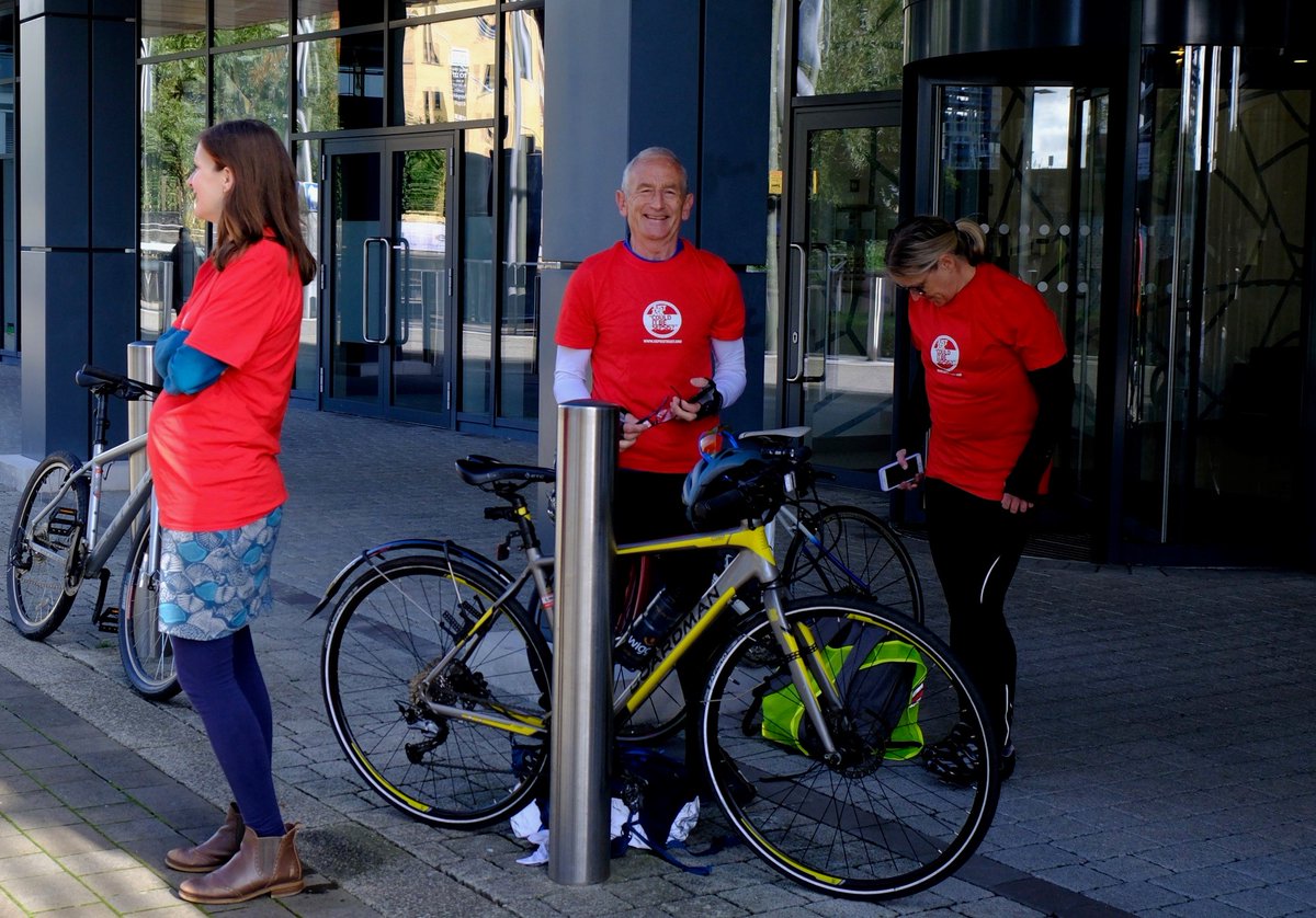 EnableLaw's tweet photo. And they're off.... today, Paul Sankey and the ‘Friends of Enable’ team are cycling up from Bristol to Bath to raise money for The UK Sepsis Trust. 

With better awareness, thousands of lives could be saved every year. Please donate here: https://t.co/7F5lMaQJzP https://t.co/MMsUNWEiyV