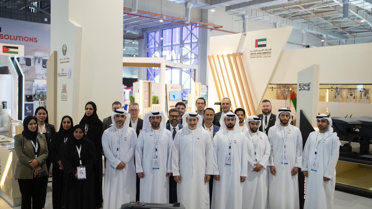 HoubaraDefence's tweet photo. A look back at last week's @sofexjo 2024 and the team behind the success. 

We are proud to have been on The UAE National Pavilion, led by the @Emirates_UAE  and supported by the @TawazunCouncil. 

Congratulations to everyone.
#UAE #Jordan #SpecialForces #Collaboration https://t.co/qznH2PFtDk