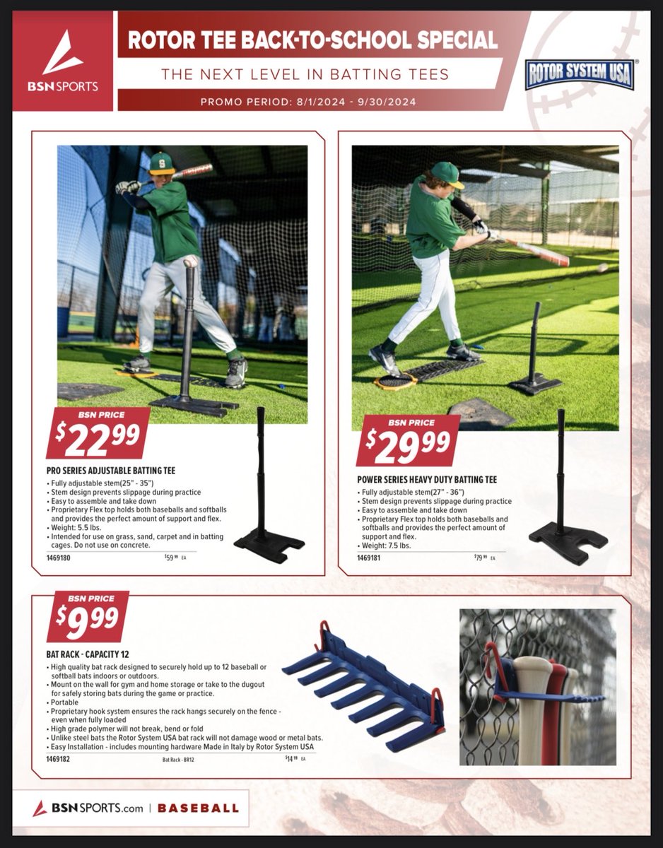 BSNSPORTS_FL's tweet image. ⚾️🥎 FALL BALL is upon us!

Get balls/tees/fungos today‼️ 

Never too early to get your equipment. Let us know!
