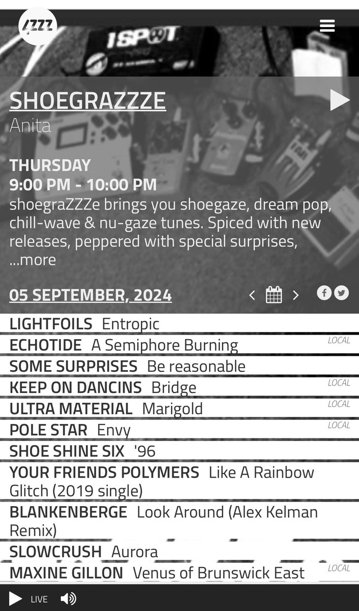 Our last show is now online. 
Listen in to the show via @4zzzradio and @thefaceradiobk

We are also on MixCloud!

mixcloud.com/thefaceradiobk…

#lookingdownislookingup 
#shoegaze 
#dreampop