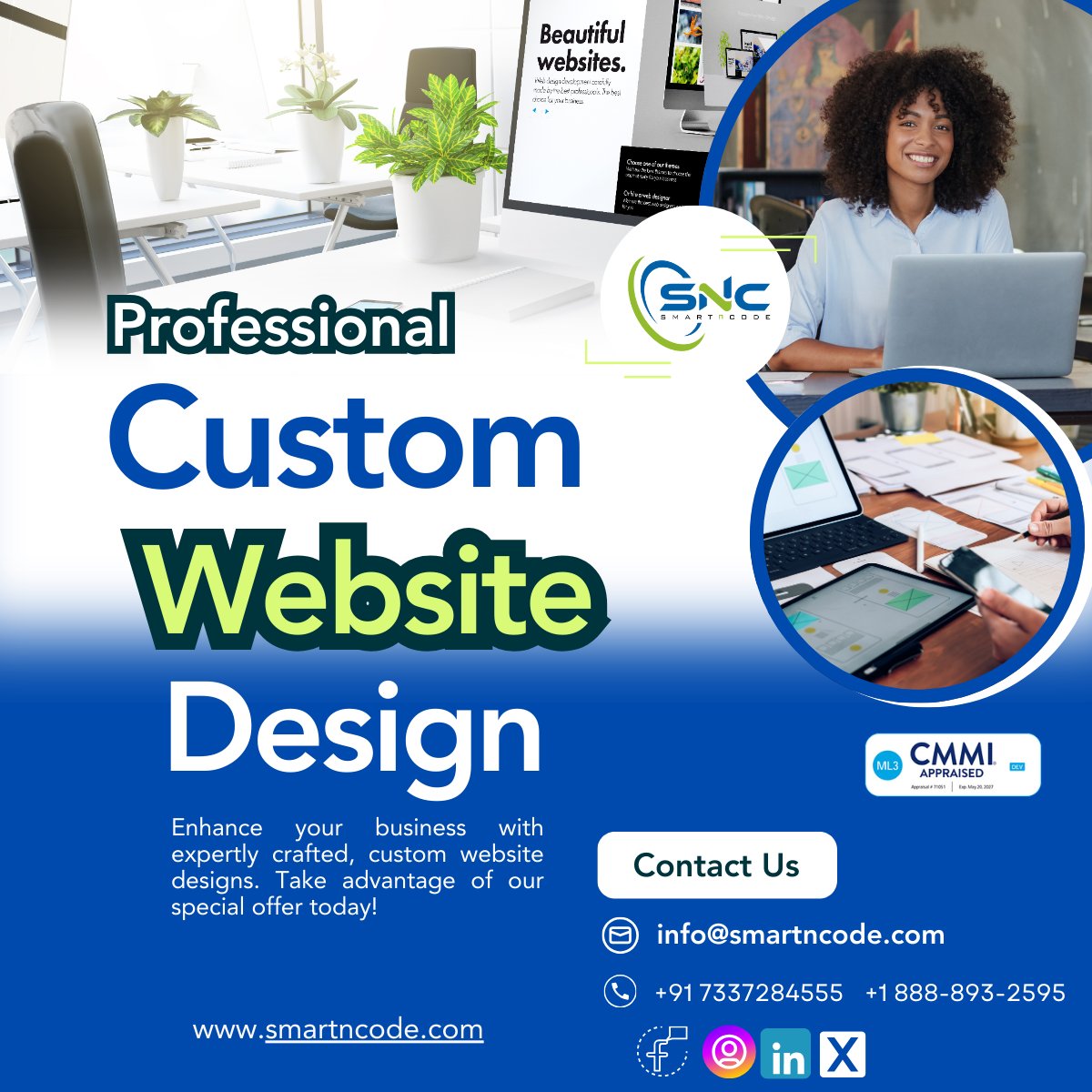 smartncode's tweet image. Custom website design is a great way to ensure your site perfectly aligns with your brand and meets your specific needs.
for more details visit : smartncode.com/web-developmen…
#webdesign #webdesigndevelopment #webdesignservices #SMARTnCODE