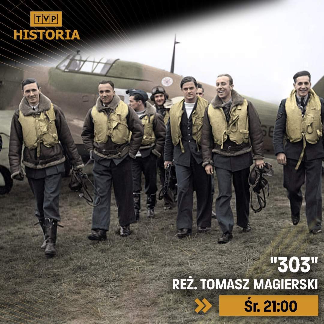 🛩 Witold Urbanowicz, Mirosław Ferić i John Kent z Dywizjonu 303 to bohaterowie bitwy o Anglię.

Poznajcie losy lotników przez pryzmat ich dzieci: Witolda Urbanowicza jr., Philipa Fericia i Alexandry Kent.

📺 "303" w reżyserii Tomasza Magierskiego – dziś o 21:00.