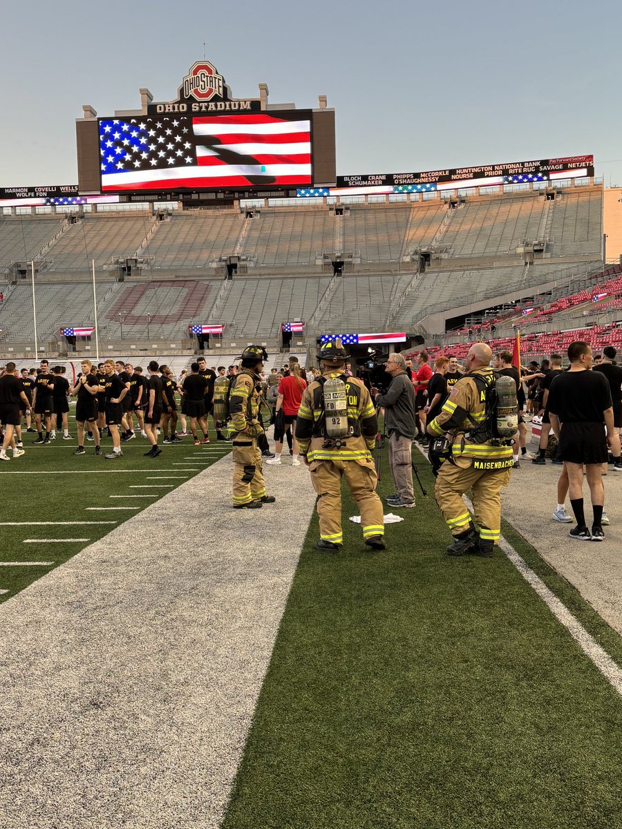 Ohio Stadium 9/11 Memorial Stair Climb. 
Never Forget.