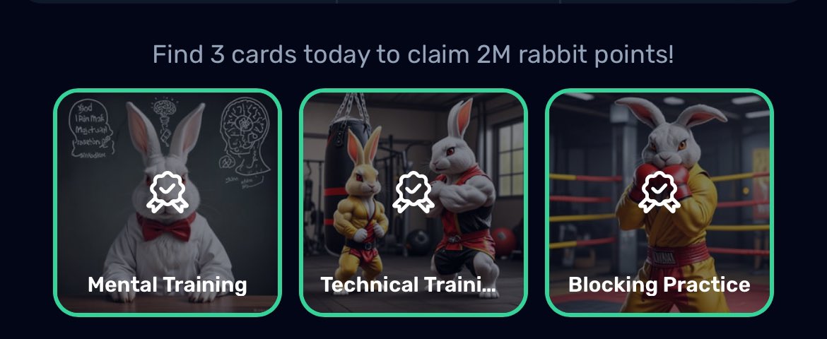 NftAks's tweet photo. ✅ Rocky Rabbit Daily Combo 

👉 Daily Combo
👉 Enigma
👉 Easter Eggs

🔥 Join for updates:  https://t.co/AeiMjE1Aws

#rockyrabbitcombo #memefi #meme @qiibeefdn $QBX https://t.co/jOegamj7iS