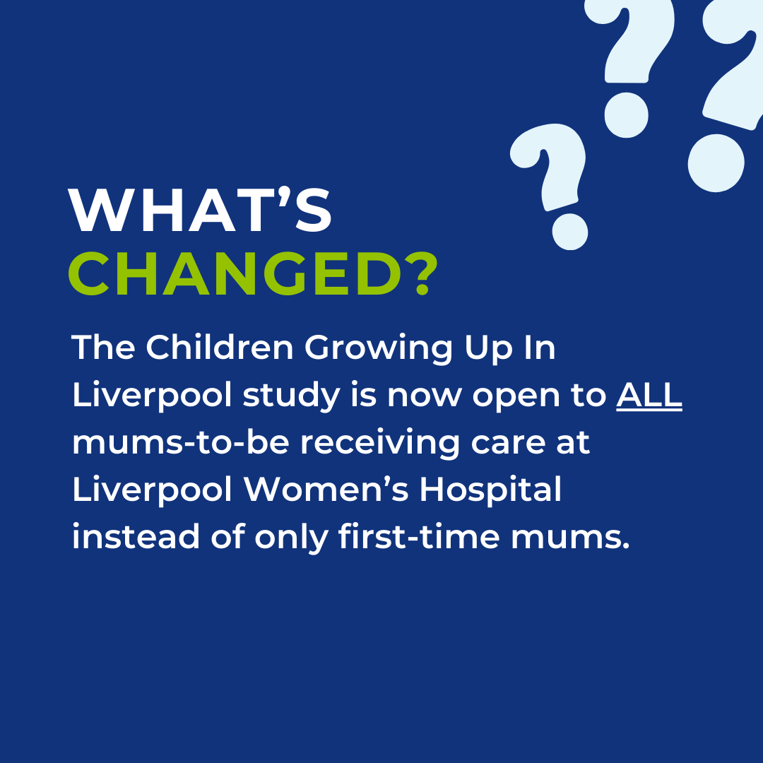 ChildrenGrowing's tweet image. Liverpool Mums-To-Be – we need YOU! 🫵
Our study is growing!
Now, ALL mums having their pregnancy care at Liverpool Women's Hospital can join the Children Growing Up in Liverpool study.
Find out more ➡️
cgullstudy.com
#ResearchStudy #Liverpool #Pregnancy