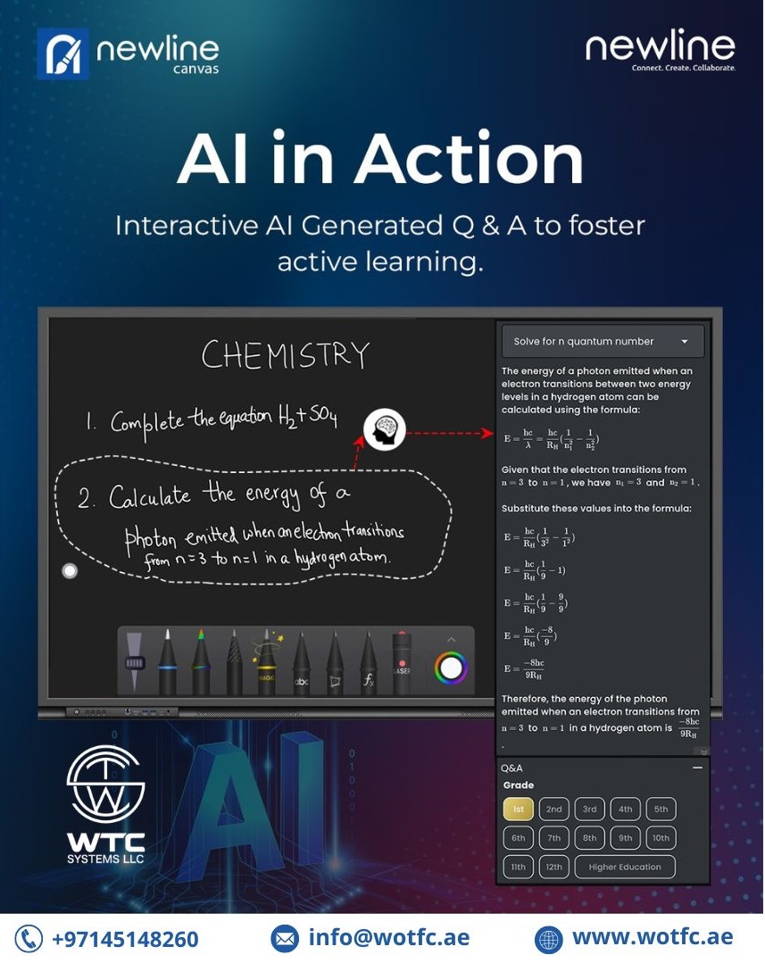 WTC_SYSTEMS_LLC's tweet image. NEWLINE CANVAS

Transform your classroom with the cutting-edge AI capabilities of NEWLINE Canvas software.

Experience the future of education today!

wotfc.ae

#WOTFC #WTC #WTCSystem #NEWLINECanvas #CanvasSoftware #InteractiveLearning #DigitalCollaboration #EdTech