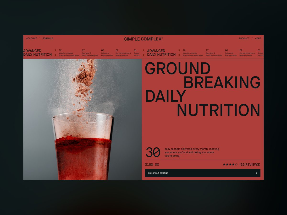 SamuelBadiola's tweet photo. Sitio web del día: SIMPLE COMPLEX https://t.co/4sEqOPzEwY vía @AWWWARDS https://t.co/yZyVEeI5IB
