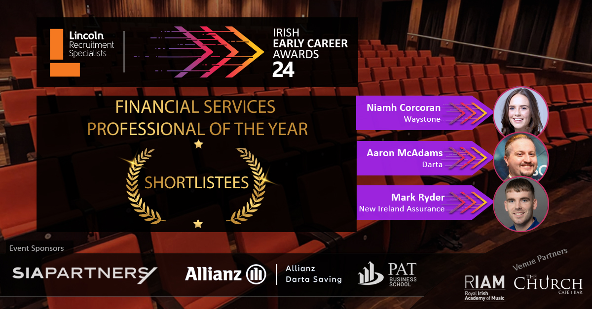 Early Career Awards (@earlycareerawds) on Twitter photo The #FinancialServices category Judge, Bernadette Nulty, VP of Financial Services at <a href="/IDAIRELAND/">IDA Ireland</a> has finalised her shortlist!
The shortlistees include:
Niamh Corcoran - Waystone
Aaron McAdams - Darta Saving Life Assurance dac
Mark Ryder - New Ireland Assurance
#LincolnECA24 The #FinancialServices category Judge, Bernadette Nulty, VP of Financial Services at <a href="/IDAIRELAND/">IDA Ireland</a> has finalised her shortlist!
The shortlistees include:
Niamh Corcoran - Waystone
Aaron McAdams - Darta Saving Life Assurance dac
Mark Ryder - New Ireland Assurance
#LincolnECA24