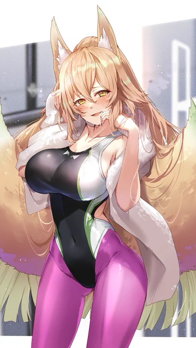ぴっちりエクササイズスーツ翠燐さん 