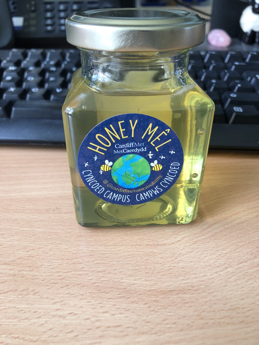 carynjohn's tweet photo. It’s the little things that make the day a little brighter! Just been given a jar of honey from our very own bee hives at our Cardiff Met Cyncoed Campus 🐝🌼🍯
Thank you @roblewiscmet https://t.co/SmorHqMpNR