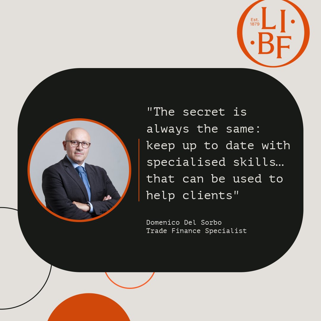 StudyLIBF's tweet image. How do trade finance qualifications open doors to global success? In our latest blog post, Domenico Del Sorbo shares how our courses empowered him to expand his skills, his consultancy and stay ahead in international trade.

Read more: bit.ly/3XlelKf

#StudyLIBF
