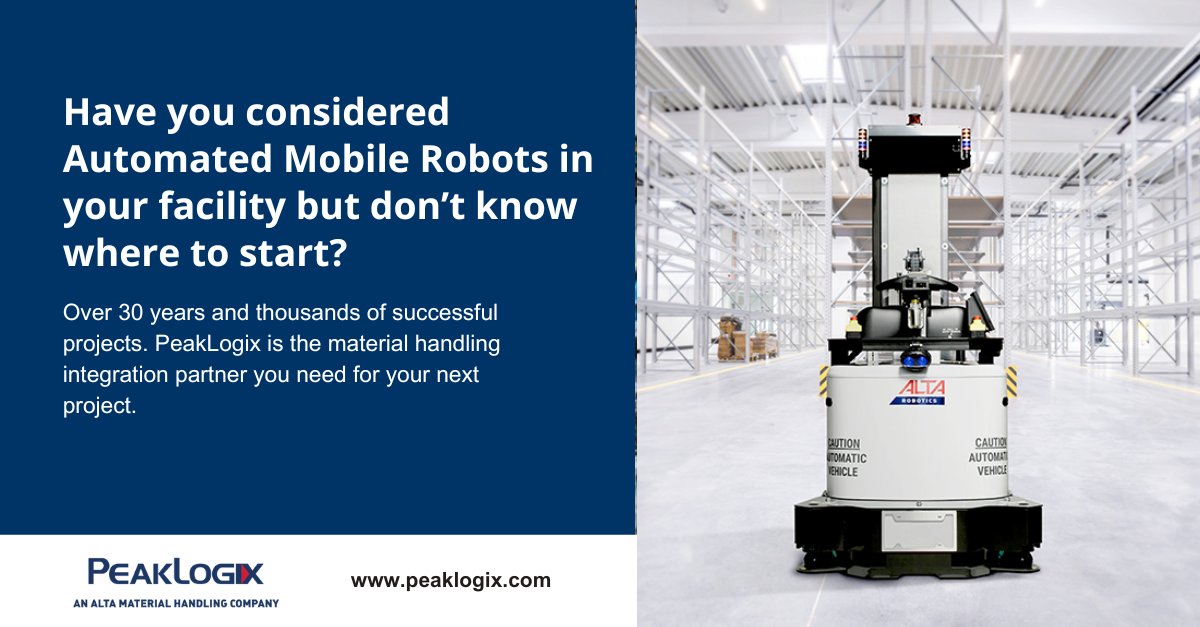scotttechllc's tweet image. Have you considered Automated Mobile Robots in your facility? Are you already using them or don’t know where to start?  We represent various brands of AMRs and can offer the most efficient warehouse solution and fully customized manufacturing. hubs.la/Q02PpXsH0
