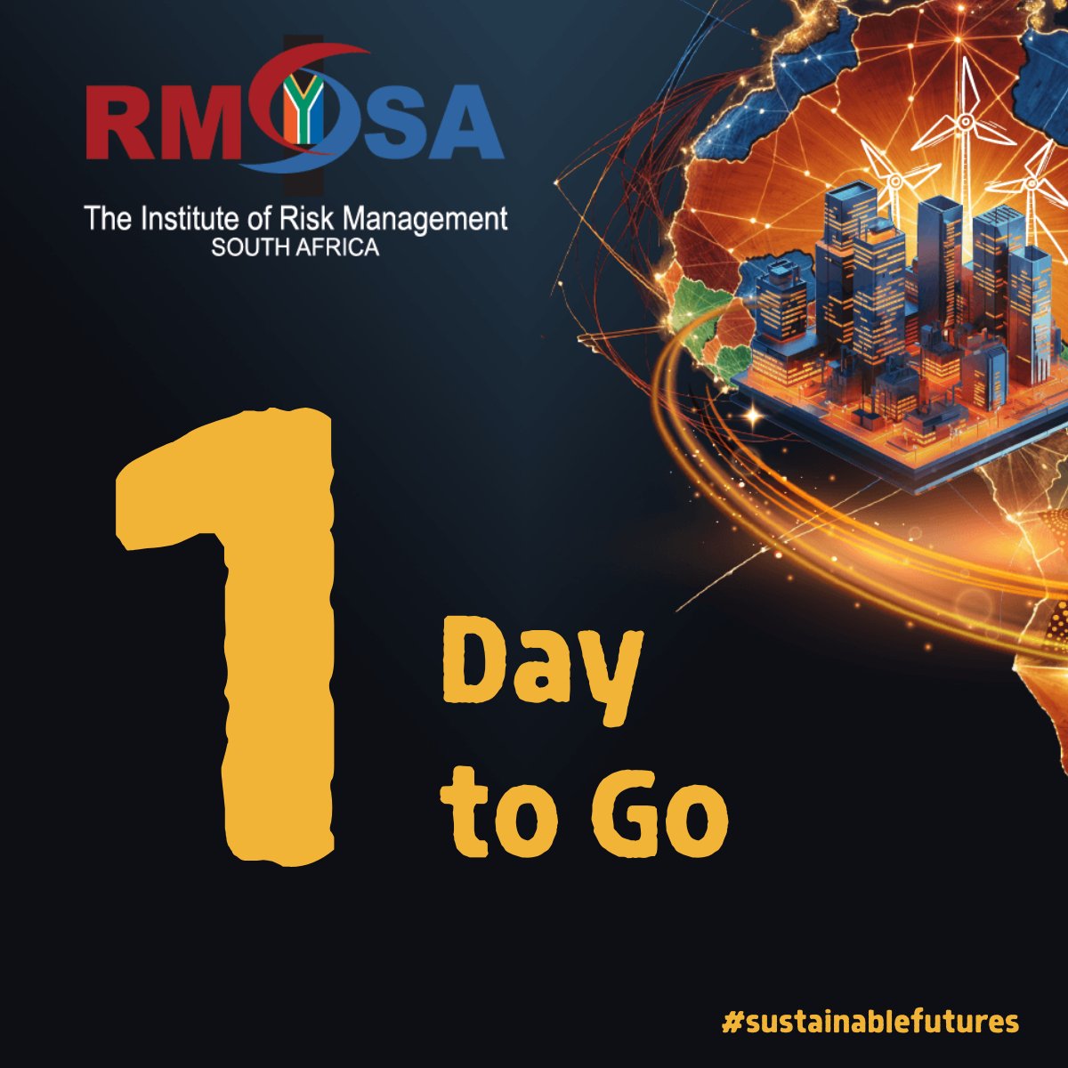 🚀 1 Day to Go!

Tomorrow is the IRMSA Annual Conference! 🌟 Join us at Gallagher Convention Centre for insightful sessions and networking on Oct 1-2.

#IRMSACon24 #Countdown #Sustainability