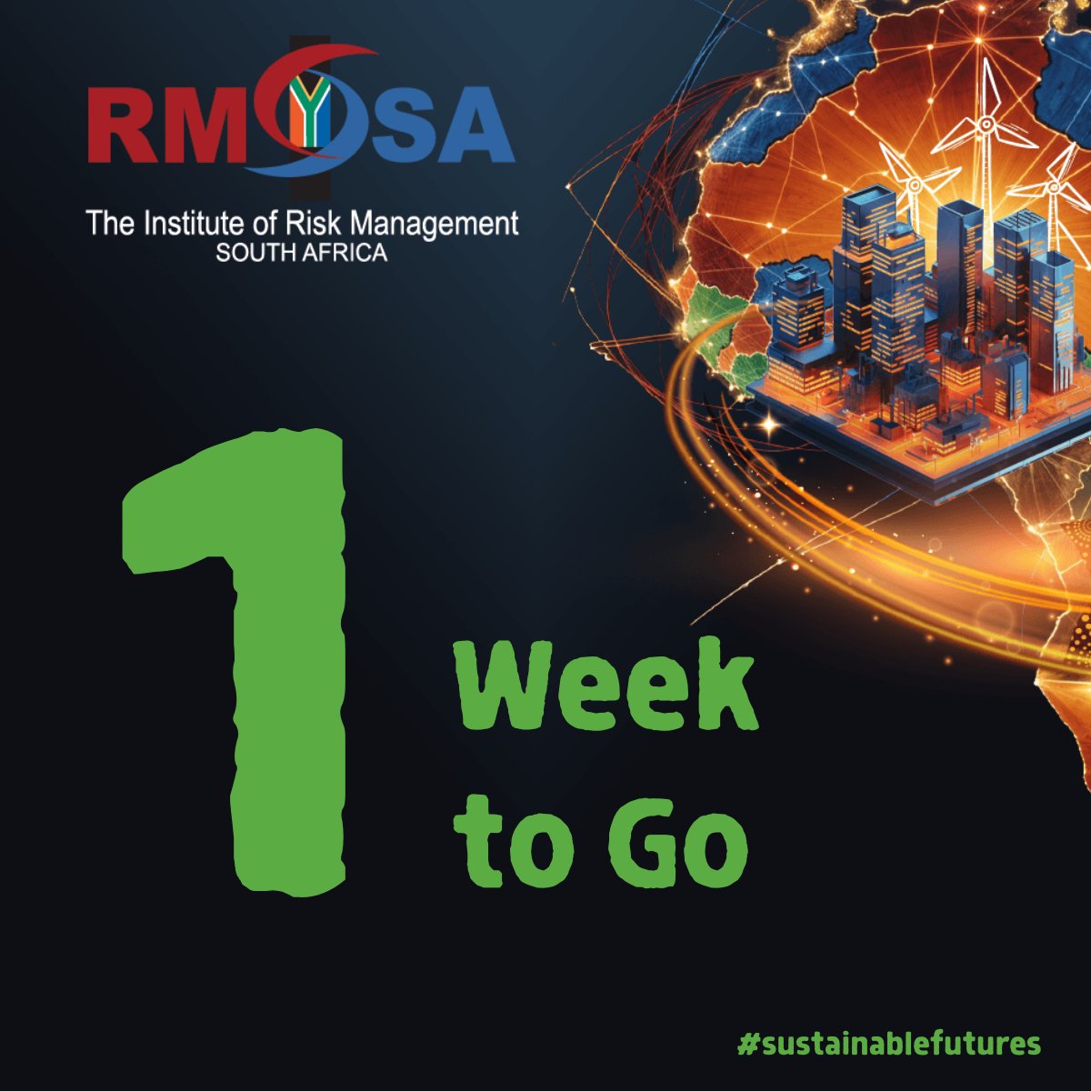 ⏳ 1 Week to Go!

7 days until the IRMSA Annual Conference! 🎉 Get ready for two days of insights and networking at Gallagher Convention Centre on Oct 1-2.

🔗 Register: irmsa.org.za/page/conference

#IRMSAConf24 #Countdown #Innovation #SustainableFutures
