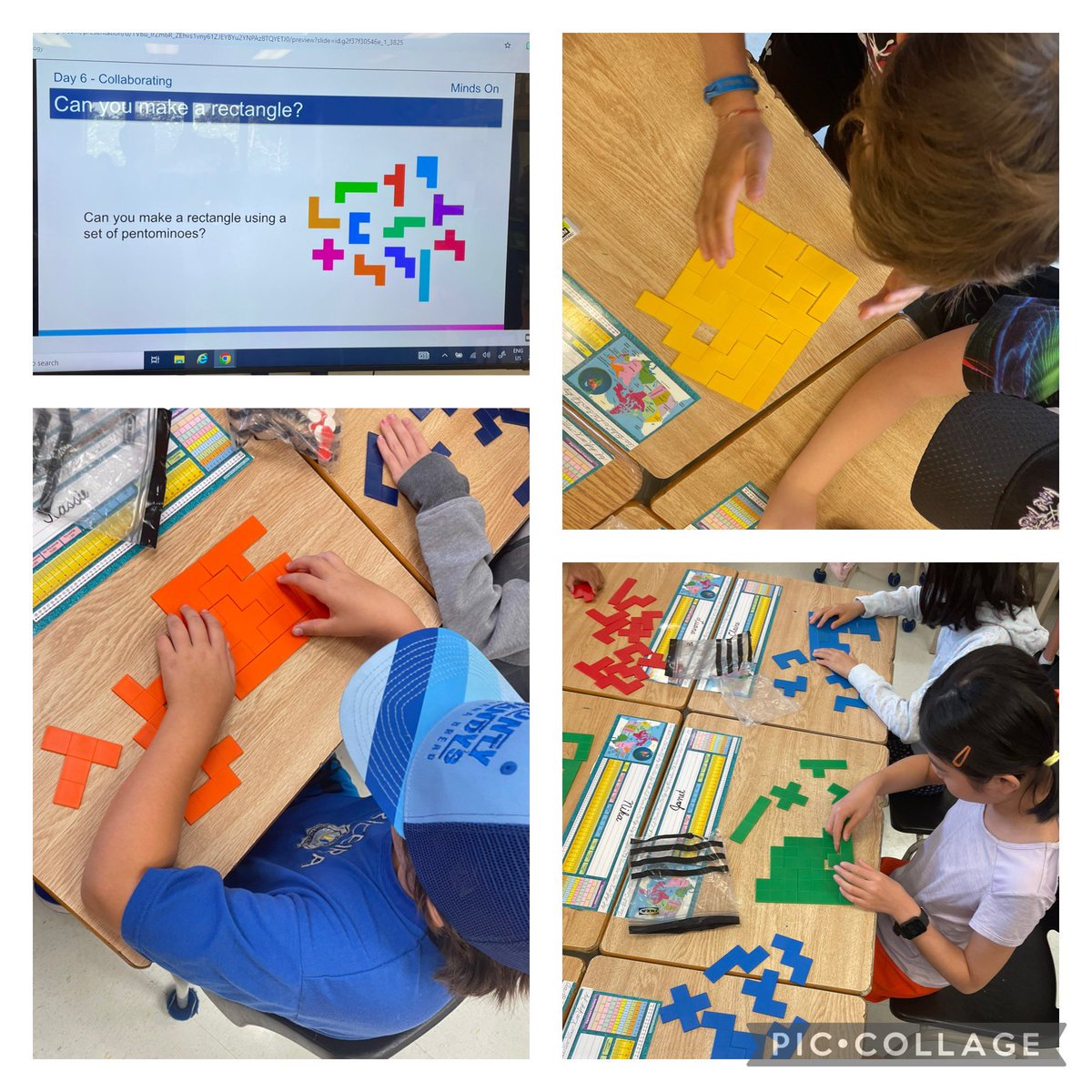 Miri Spencer (@spencerschooled) on Twitter photo Math challenge: Can you make a rectangle with a set of pentominoes? Ss worked together, but were not able to solve the problem. YET! Ty to @SCDSB for your First 20 Days of Math resource. 🙏🏼 <a href="/johnwanless/">John Wanless Jr. PS</a> <a href="/TDSBmath/">TDSB Mathematics & Numeracy</a> Math challenge: Can you make a rectangle with a set of pentominoes? Ss worked together, but were not able to solve the problem. YET! Ty to @SCDSB for your First 20 Days of Math resource. 🙏🏼 <a href="/johnwanless/">John Wanless Jr. PS</a> <a href="/TDSBmath/">TDSB Mathematics & Numeracy</a>
