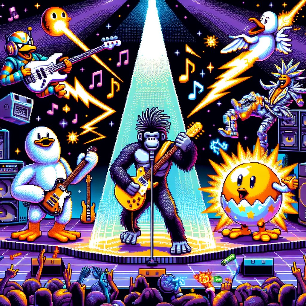 Pump_Radar's tweet photo. ๐ธ Get ready to rock with the hottest new tokens on @solana! Our Pump๐ก app is tracking the wildest performances from $HUG, DUFFY, Kinder, SKR, and SALLY. Dive into the 8-bit concert mayhem on @pumpdotfun! ๐ถ #CryptoConcert #Solana #PumpDotFun https://t.co/tEf2ISeXKK