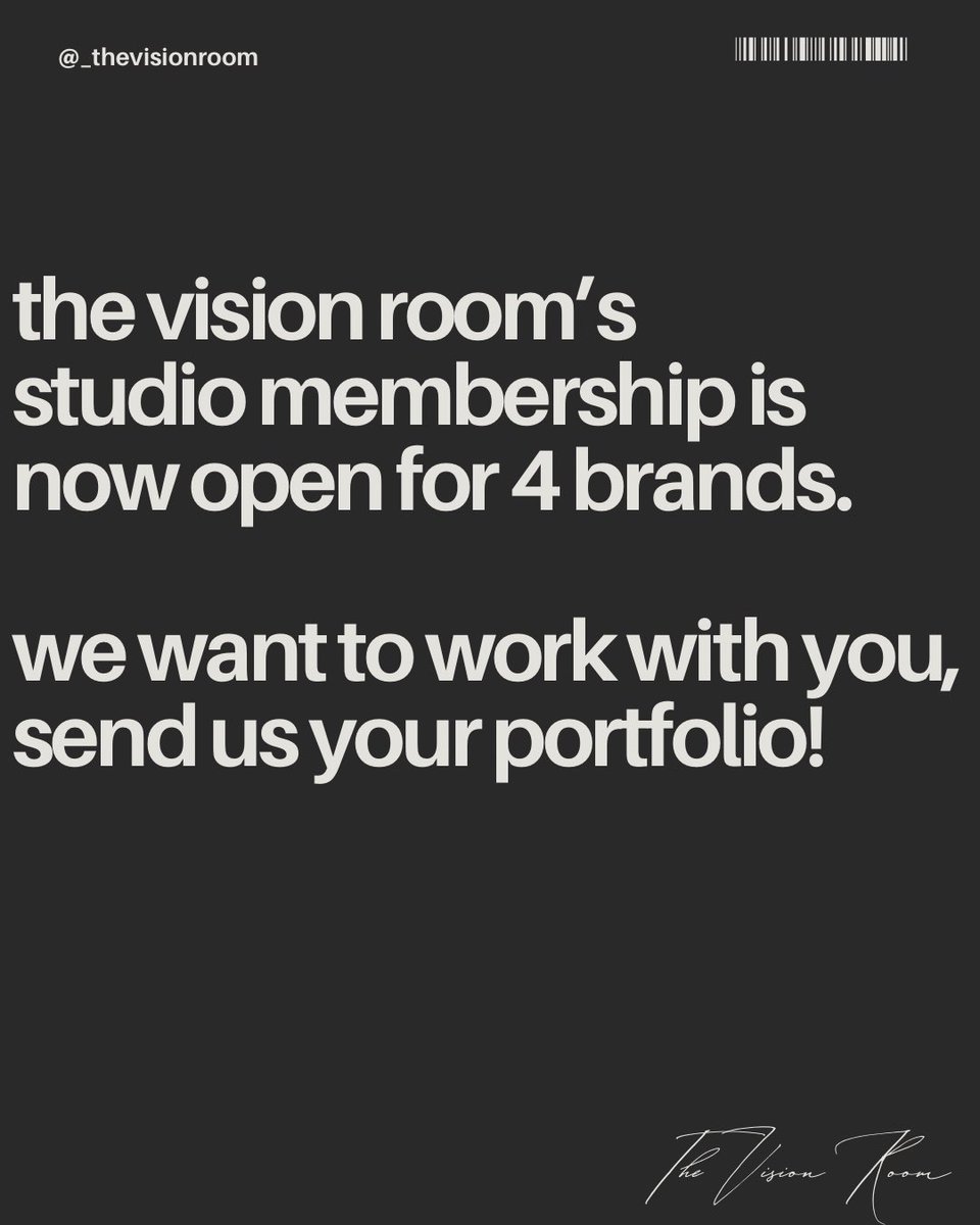 THE VISION ROOM tweet media