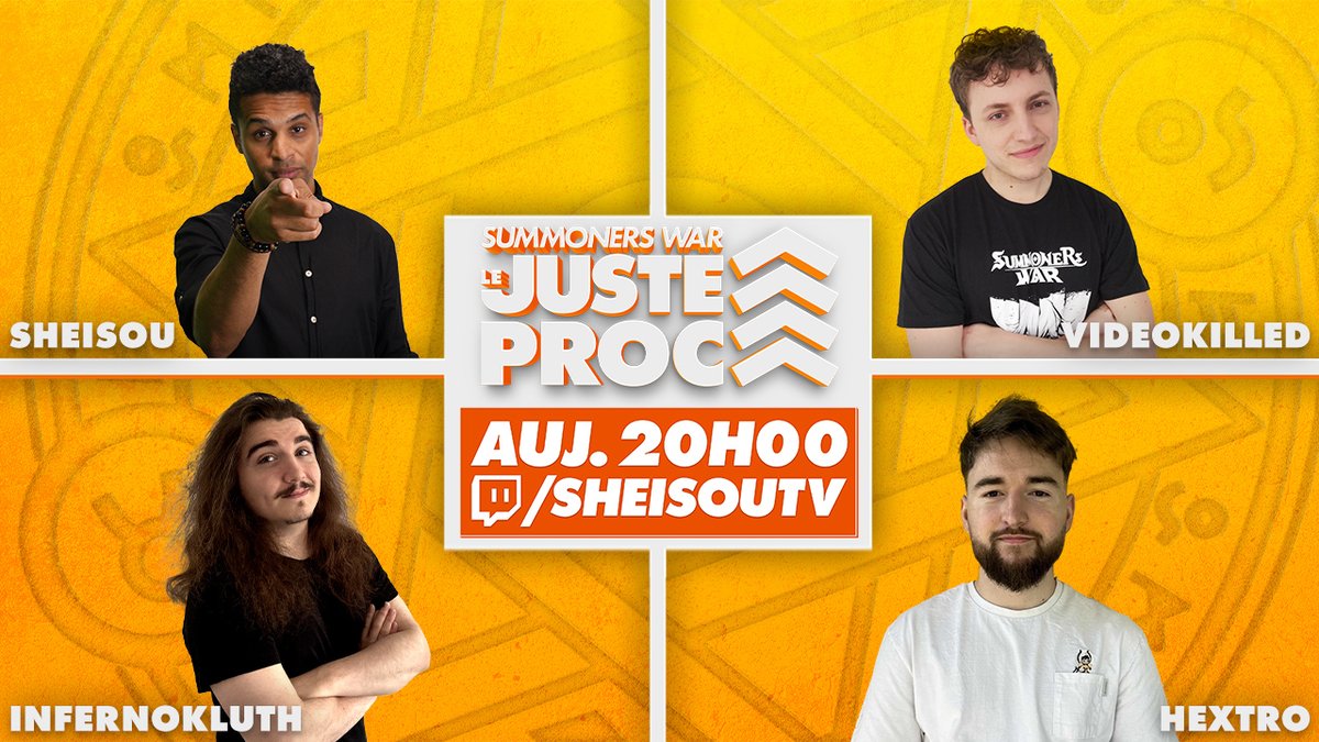 Ne manquez pas LJP ce soir à 20h avec <a href="/sheisou/">Sheisou</a> <a href="/TK_Inf/">Inf'</a> <a href="/Videokilled007/">Videokilled</a> et <a href="/Hextro_sama/">Hextro</a> ! 

Ce sera sur la chaîne de Sheisou : 

twitch.tv/sheisoutv